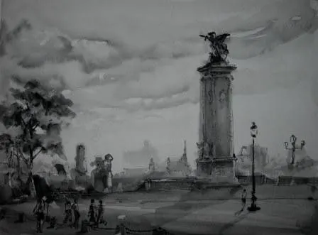 Paris II, painting