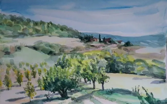 Chapelins, France II, painting