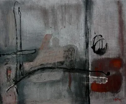 Sans titre 4, lacquer on wood