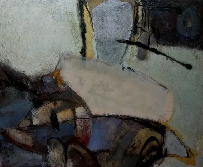 Sans titre 8, lacquer on wood