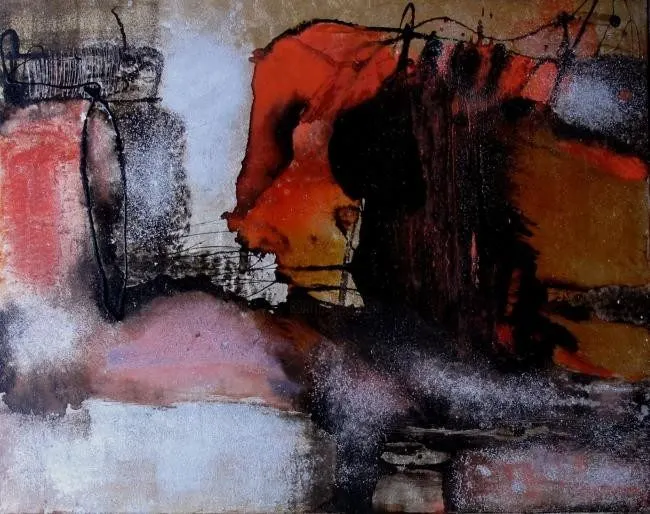 Sans titre 11, lacquer on wood