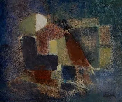 Sans titre 14, lacquer on wood