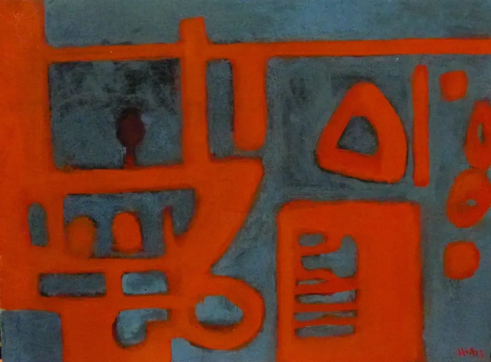 Sans titre 23, lacquer on wood