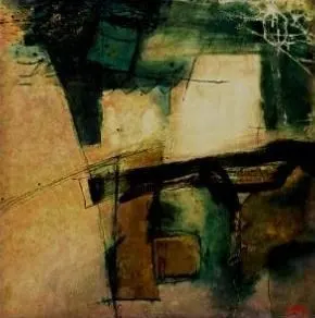 Sans titre 27, lacquer on wood