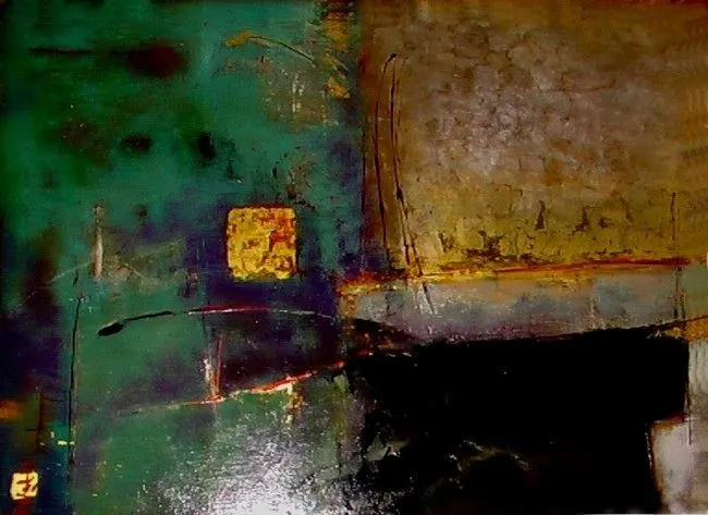 Sans titre 41, lacquer on wood