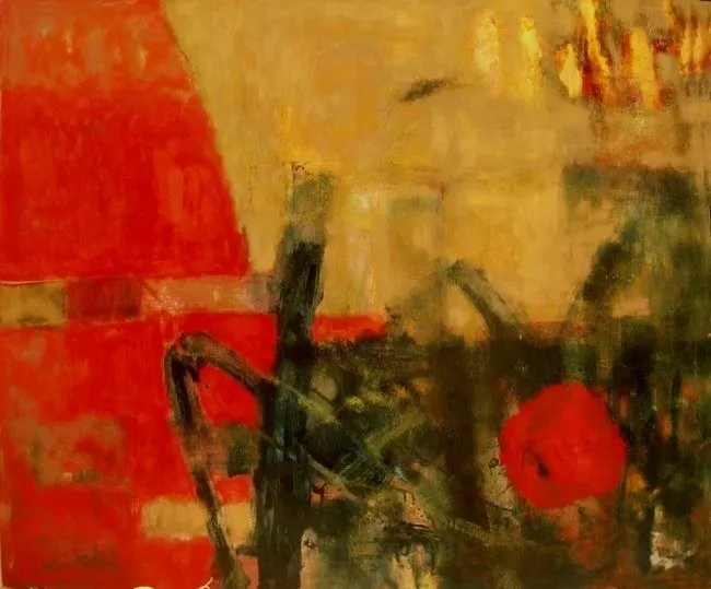 Sans titre 51, lacquer on wood