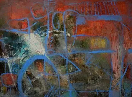 Sans titre 60, lacquer on wood