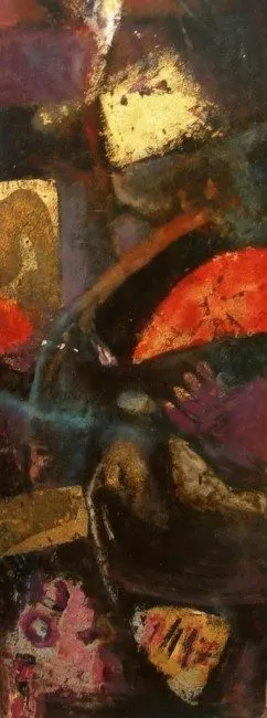 Sans titre 62, lacquer on wood