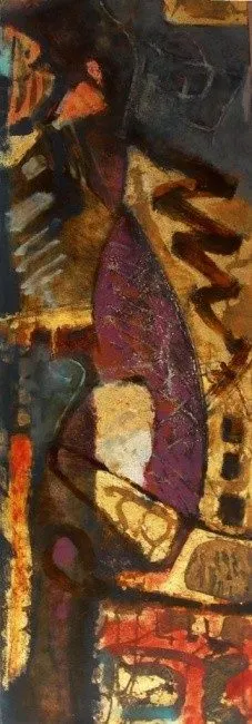 Sans titre 63, lacquer on wood