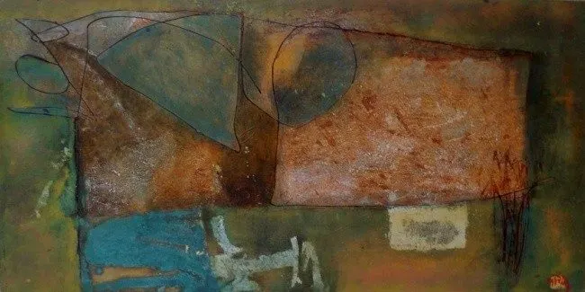 Sans titre 65, lacquer on wood