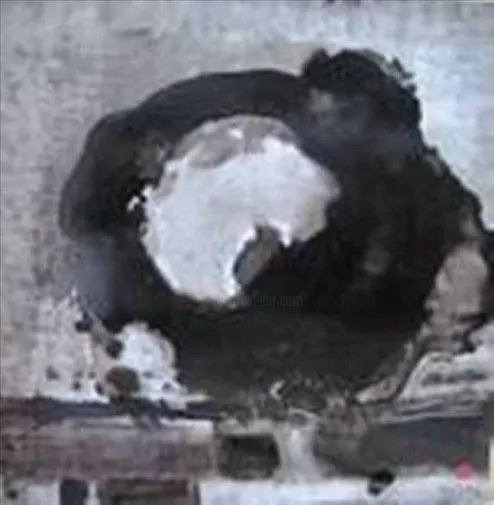 Sans titre 67, lacquer on wood