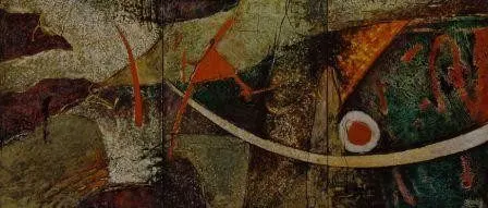 Sans titre 70, lacquer on wood