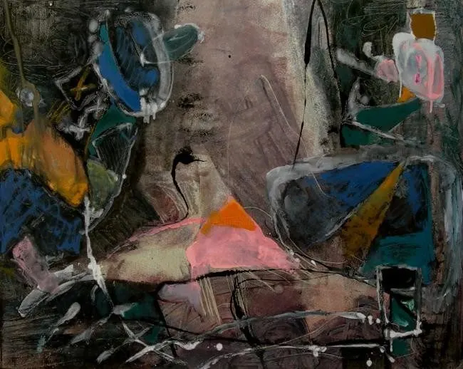 Sans titre 80, lacquer on wood