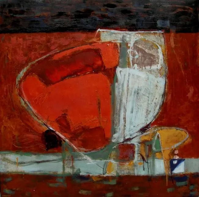 Sans titre 83, lacquer on wood