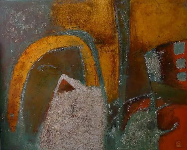 Sans titre 86, lacquer on wood